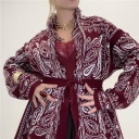 cardigan/kimono con cintura e frange aladin